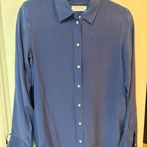 Everlane Blue Casual Button Down Shirt Classic Collar Relaxed Fit